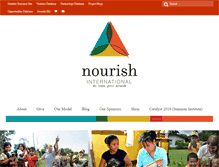 Tablet Screenshot of nourishinternational.com